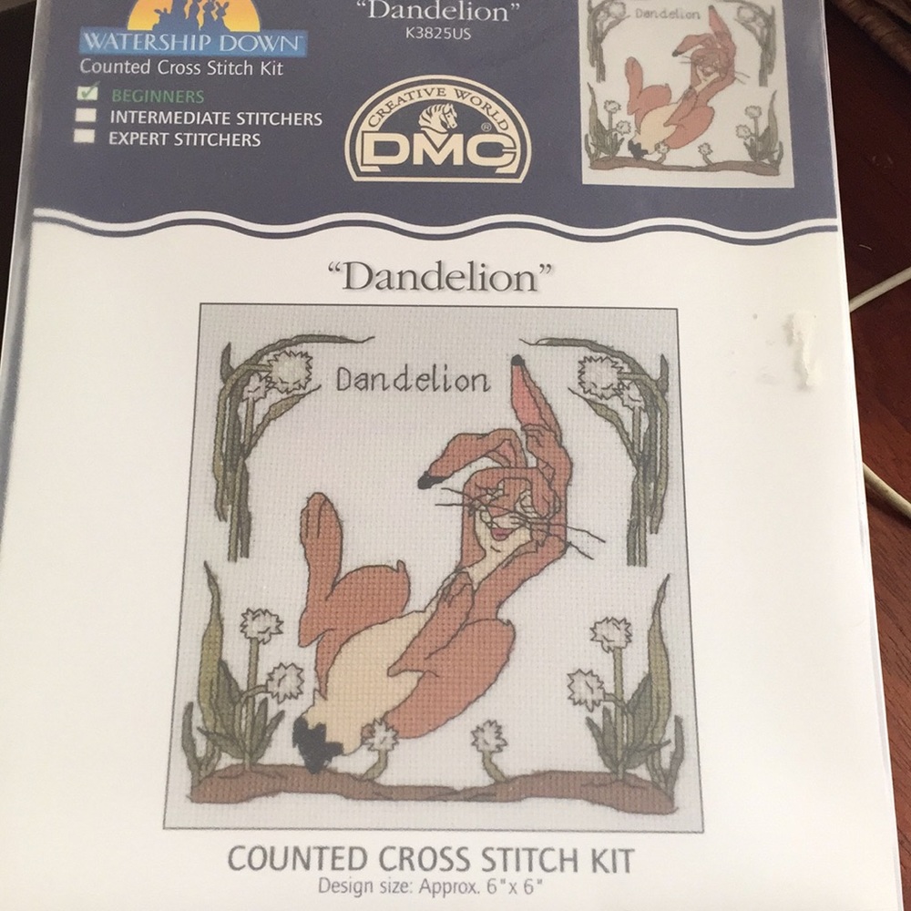 Beginning cross stitch kit ~ Dandelion